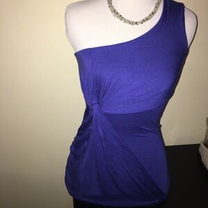 Purple one shoulder top